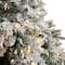 10ft. Pre-Lit Flocked Vermont Mixed Pine Artificial Christmas Tree, Clear LED Lights